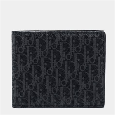 dior oblique wallet men|men's compact wallet.